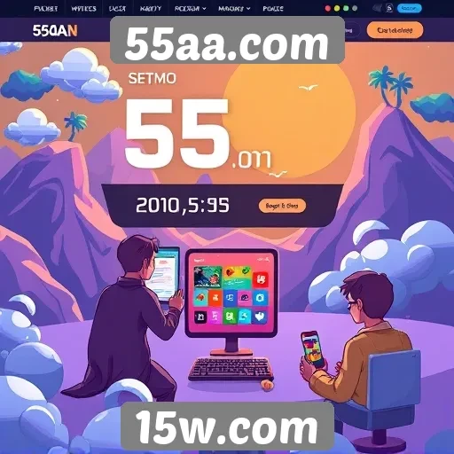 Experiência do usuário no site de jogos 55aa